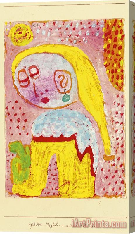 Paul Klee Magdalena Before The Conversion 1938 Stretched Canvas Painting / Canvas Art