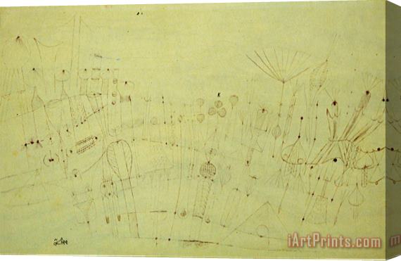 Paul Klee Prehistoric Vegetation Praehistorische Flora Stretched Canvas Print / Canvas Art