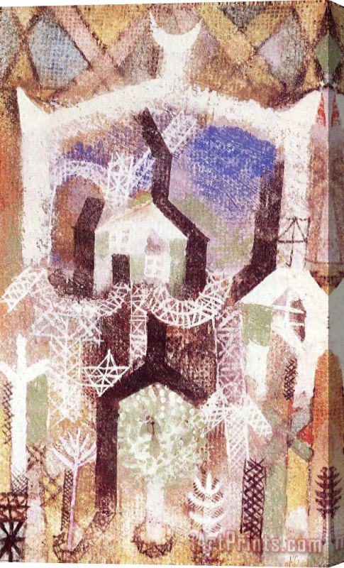 Paul Klee Summer Houses 1919 Stretched Canvas Print / Canvas Art