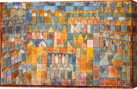 Paul Klee Tempelviertel Von Pert C 1928 Stretched Canvas Print / Canvas Art