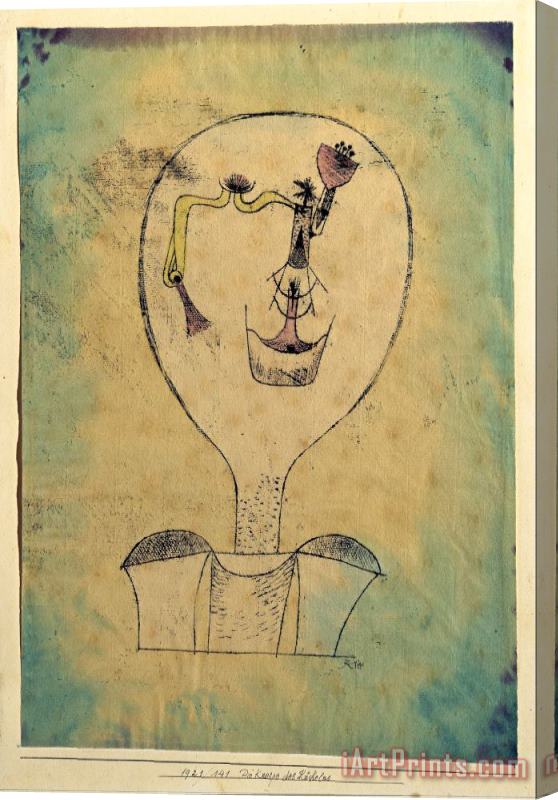 Paul Klee The Beginnings of a Smile Stretched Canvas Print / Canvas Art