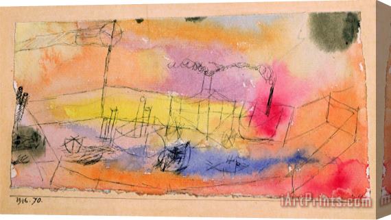 Paul Klee The Fish in The Harbour 1916 Stretched Canvas Print / Canvas Art