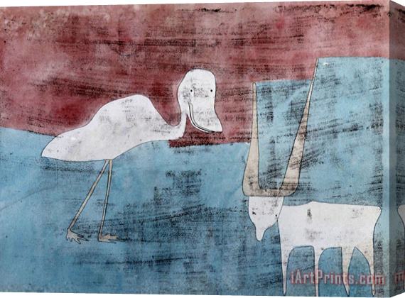 Paul Klee The Friendship Tier Freundschaft Stretched Canvas Print / Canvas Art