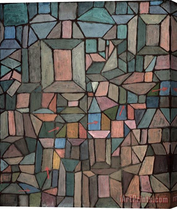 Paul Klee The Way to The Citadel Stretched Canvas Print / Canvas Art