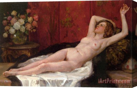 Paul Michel Dupuy Reclining Nude Stretched Canvas Painting / Canvas Art