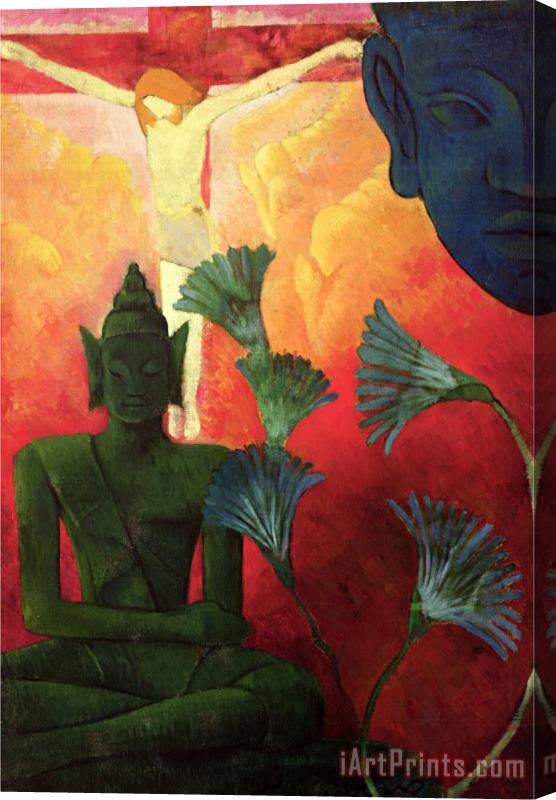 Paul Ranson Christ And Buddha Circa Stretched Canvas Print / Canvas Art