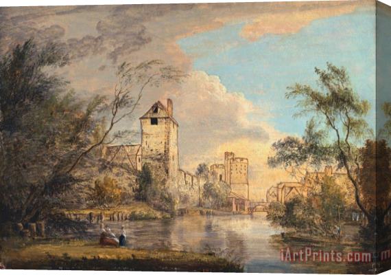 Paul Sandby An Unfinished View of The West Gate, Canterbury Stretched Canvas Print / Canvas Art