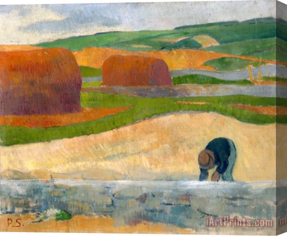 Paul Serusier Seaweed Gatherer Stretched Canvas Painting / Canvas Art