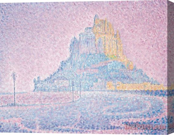 Paul Signac Mount Saint Michel Fog And Sun Stretched Canvas Painting / Canvas Art