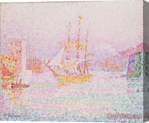 Paul Signac The Harbour at Marseilles Stretched Canvas Print / Canvas Art