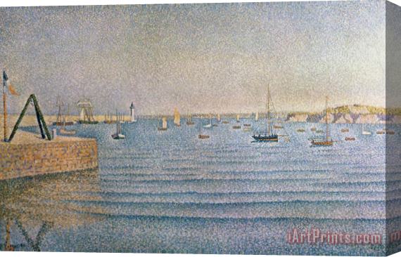 Paul Signac The Harbour at Portrieux Stretched Canvas Painting / Canvas Art
