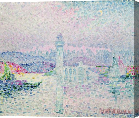 Paul Signac The Lighthouse at Antibes Stretched Canvas Painting / Canvas Art