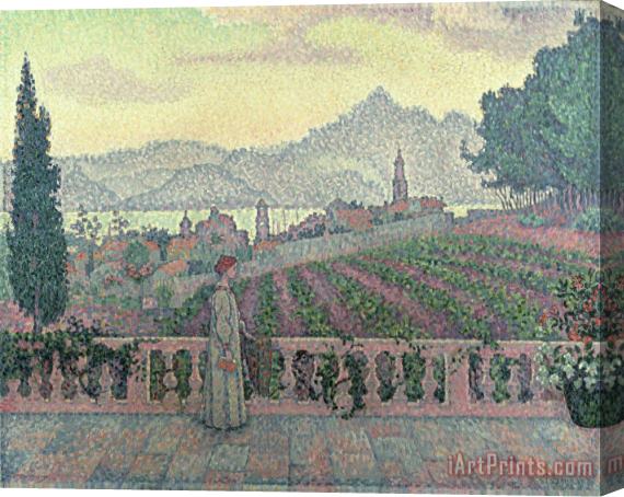 Paul Signac Woman on the Terrace Stretched Canvas Painting / Canvas Art