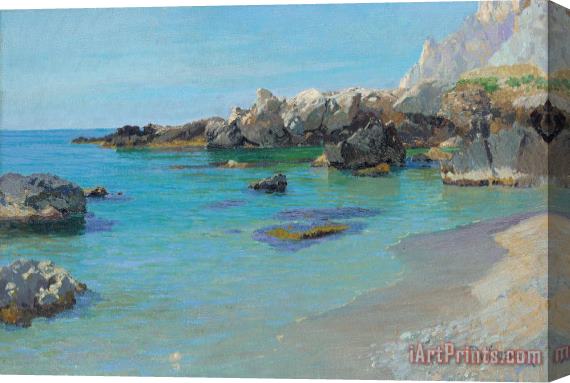 Paul von Spaun On the Capri Coast Stretched Canvas Print / Canvas Art