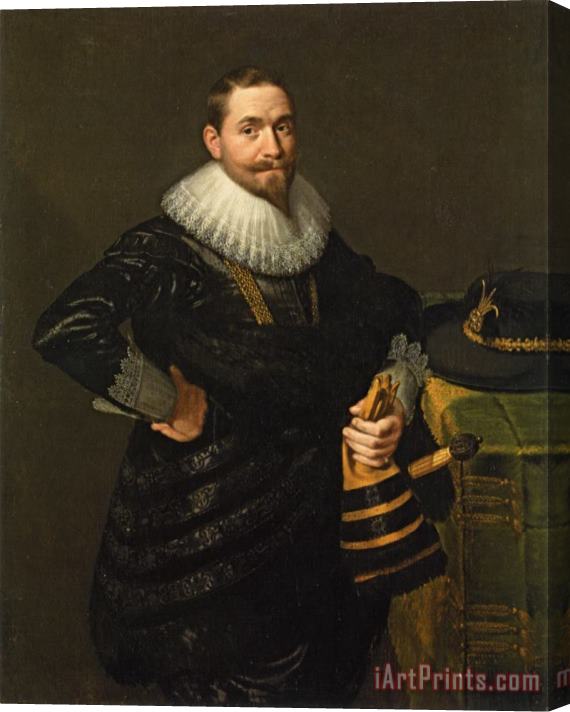 Paulus Moreelse Portrait of a Nobleman Stretched Canvas Painting / Canvas Art
