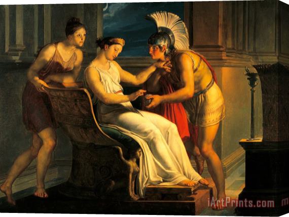 Pelagius Palagi Ariadne Giving Some Thread To Theseus To Leave Labyrinth Stretched Canvas Print / Canvas Art