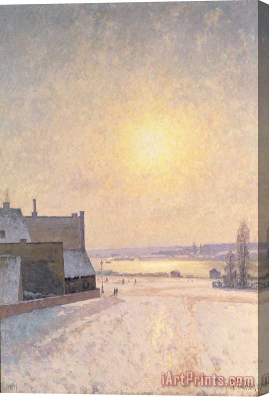 Per Ekstrom Sun and Snow Stretched Canvas Painting / Canvas Art