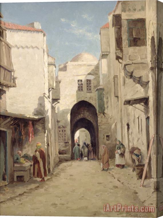 Percy Robert Craft A Street in Jerusalem Stretched Canvas Print / Canvas Art