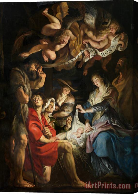 Peter Paul Rubens Birth Of Christ Adoration Of The Shepherds Stretched Canvas Print / Canvas Art