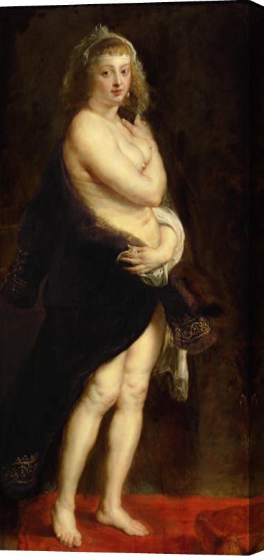 Peter Paul Rubens Helena Fourment in a Fur Robe Stretched Canvas Print / Canvas Art