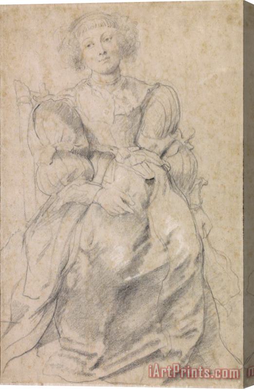 Peter Paul Rubens Portrait of Helene Fourment Stretched Canvas Print / Canvas Art