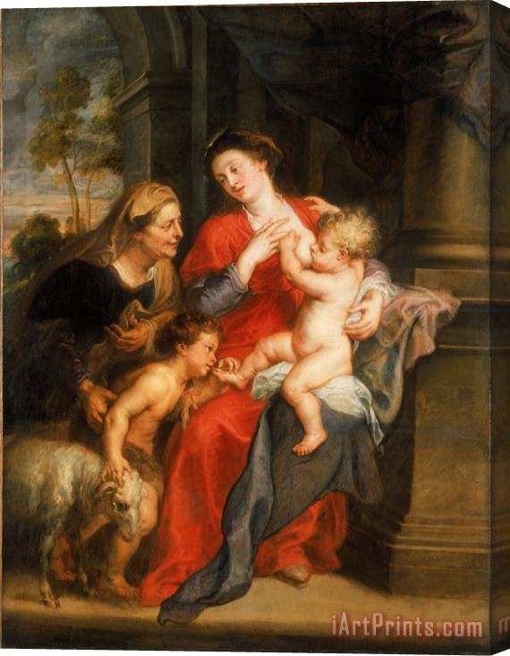 Peter Paul Rubens The Virgin And Child with Sts. Elizabeth And John The Baptist Stretched Canvas Painting / Canvas Art