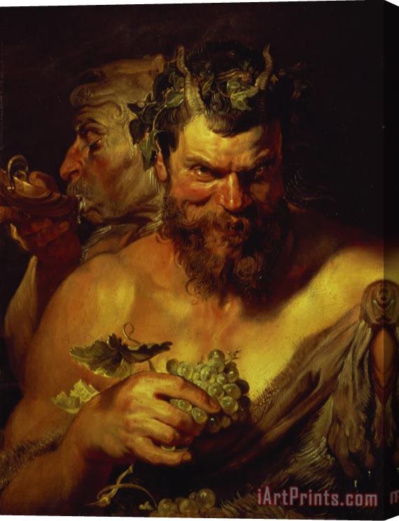 Peter Paul Rubens Two Satyrs Stretched Canvas Print / Canvas Art