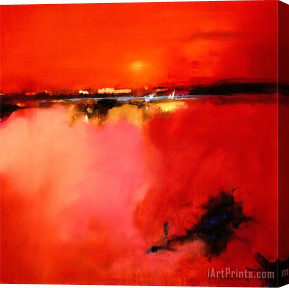 Peter Wileman Peter Wileman Orange Horizon II Stretched Canvas Painting / Canvas Art