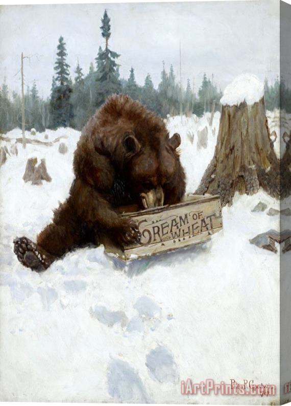 Philip R. Goodwin A 'bear' Chance Stretched Canvas Print / Canvas Art