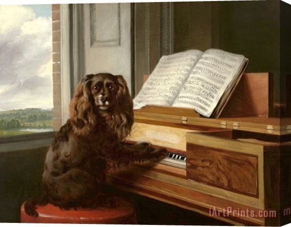 Philip Reinagle Portrait of an Extraordinary Musical Dog Stretched Canvas Painting / Canvas Art