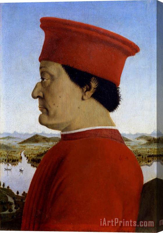 Piero della Francesca Federigo Da Montefeltro (1422 82) Duke of Urbino Stretched Canvas Print / Canvas Art