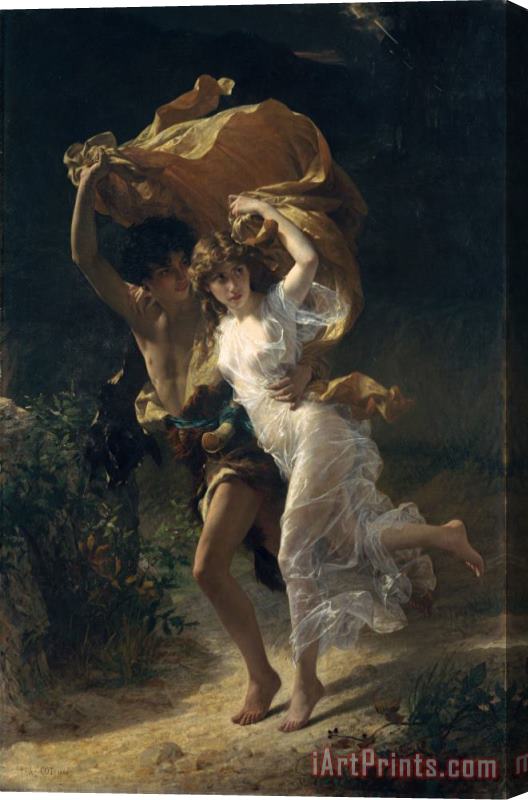 Pierre Auguste Cot The Storm Stretched Canvas Painting / Canvas Art