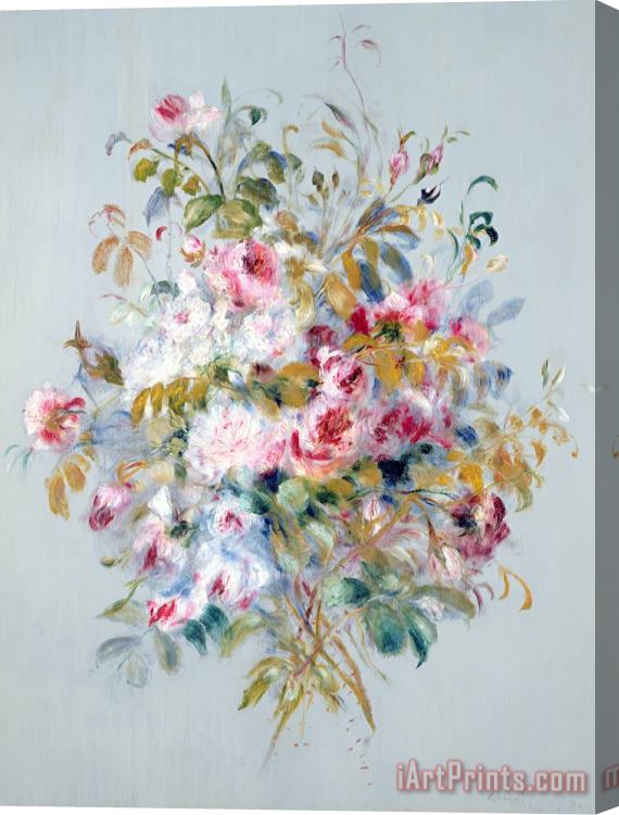 Pierre Auguste Renoir A Bouquet of Roses Stretched Canvas Painting / Canvas Art