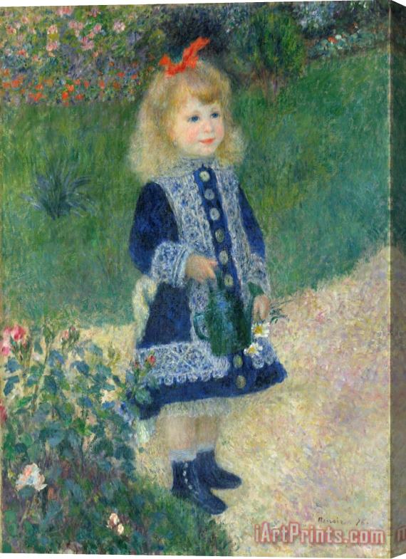 Pierre Auguste Renoir A Girl With A Watering Can Stretched Canvas Painting / Canvas Art