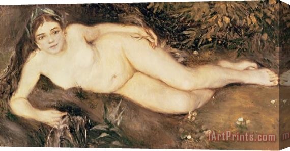 Pierre Auguste Renoir A Nymph by a Stream Stretched Canvas Painting / Canvas Art