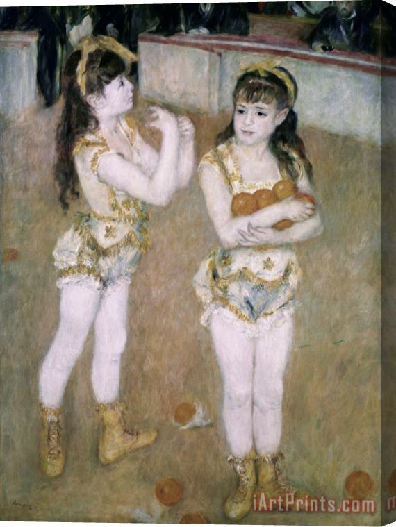 Pierre Auguste Renoir Acrobats At The Cirque Fernand Stretched Canvas Painting / Canvas Art