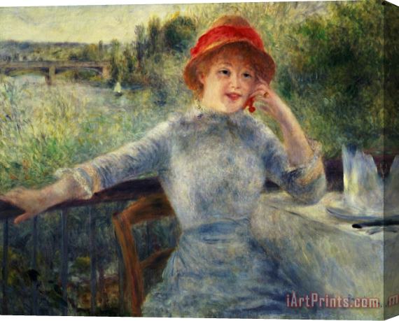 Pierre Auguste Renoir Alphonsine Fournaise Stretched Canvas Print / Canvas Art