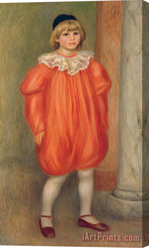 Pierre Auguste Renoir Claude Renoir In A Clown Costume Stretched Canvas Painting / Canvas Art