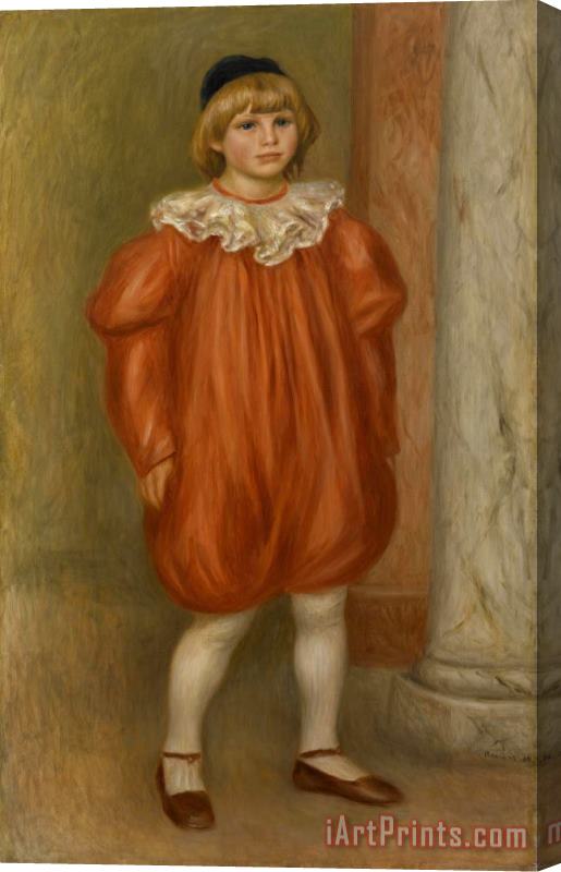 Pierre Auguste Renoir Claude Renoir in Clown Costume Stretched Canvas Print / Canvas Art