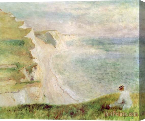 Pierre Auguste Renoir Cliffs at Pourville Stretched Canvas Painting / Canvas Art
