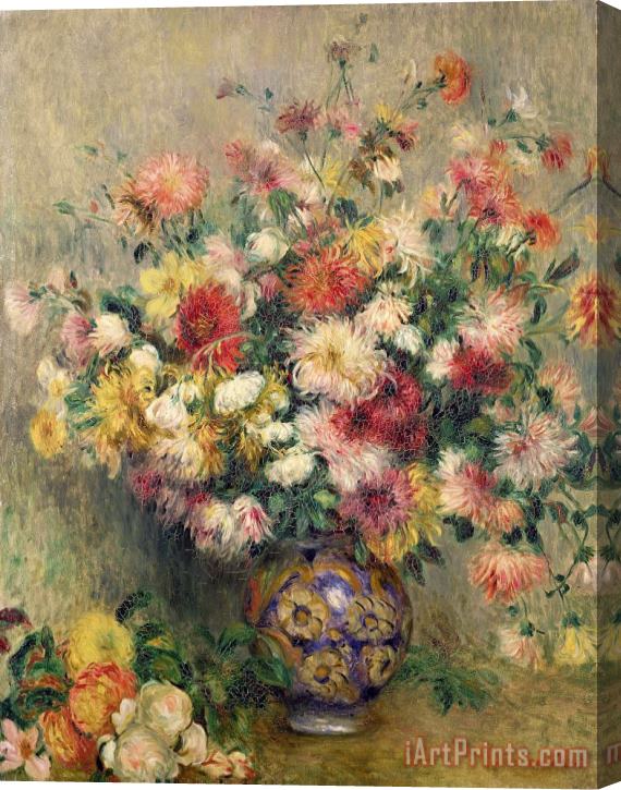 Pierre Auguste Renoir Dahlias Stretched Canvas Print / Canvas Art