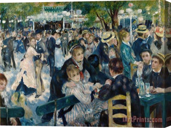 Pierre Auguste Renoir Dance at Le Moulin De La Galette Stretched Canvas Print / Canvas Art