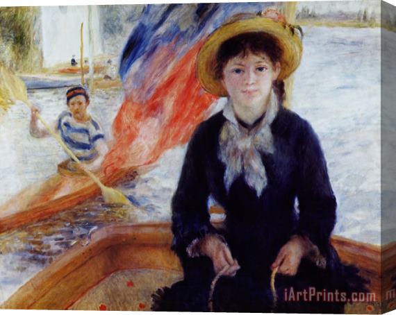 Pierre Auguste Renoir In a Dinghy Stretched Canvas Print / Canvas Art