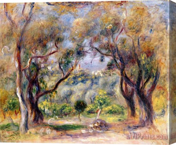 Pierre Auguste Renoir Landscape at Cagnes Stretched Canvas Print / Canvas Art