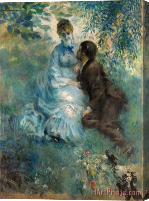 Pierre Auguste Renoir Lovers Stretched Canvas Print / Canvas Art