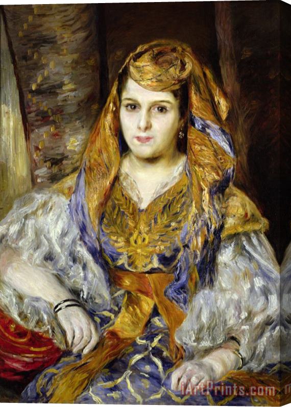 Pierre Auguste Renoir Mme. Clementine Stora in Algerian Dress Stretched Canvas Print / Canvas Art