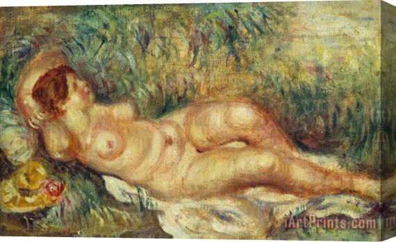 Pierre Auguste Renoir Outstretched Nude Stretched Canvas Print / Canvas Art