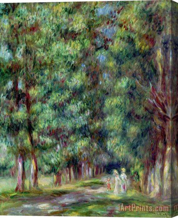 Pierre Auguste Renoir Path in a Wood Stretched Canvas Print / Canvas Art