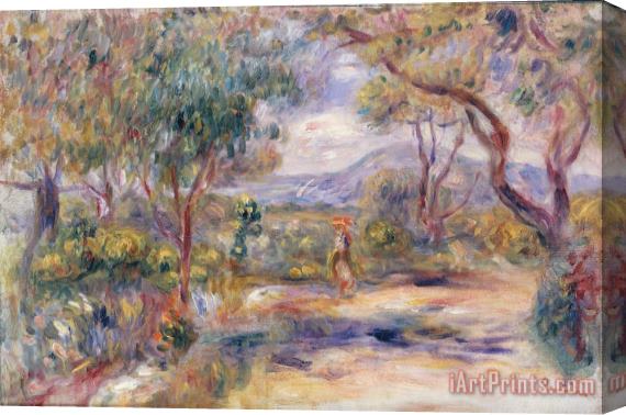 Pierre Auguste Renoir Paysage a Cannes Stretched Canvas Print / Canvas Art
