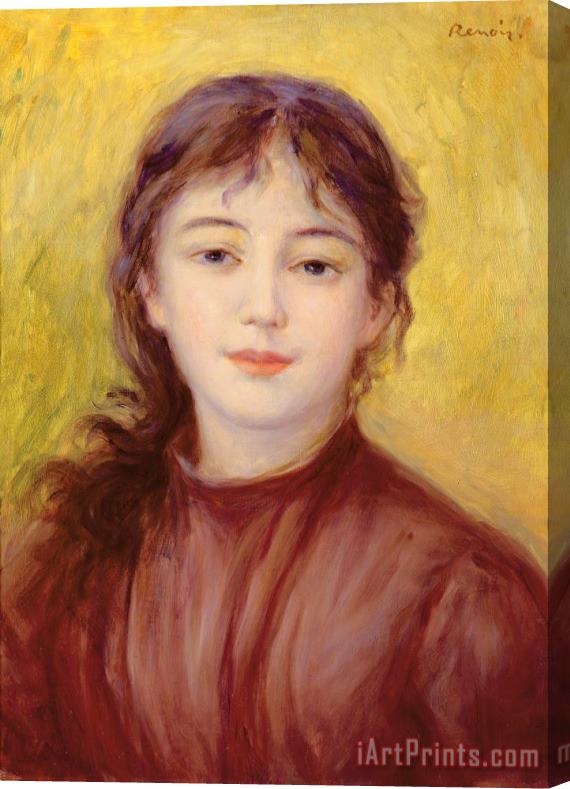 Pierre Auguste Renoir Portrait of a Woman Stretched Canvas Painting / Canvas Art